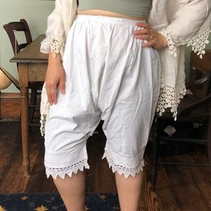 VTG Victorian Petticoat Pantaloons Crochet Lace